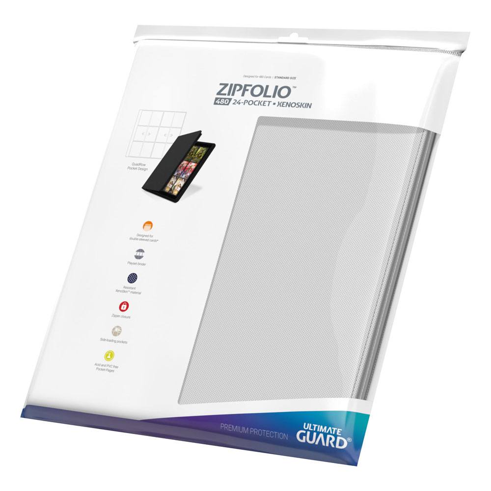 Ultimate Guard Zipfolio 480 - 24-Pocket XenoSkin (Quadrow) - Weiß - Preorder - ETA: 11.12.2025