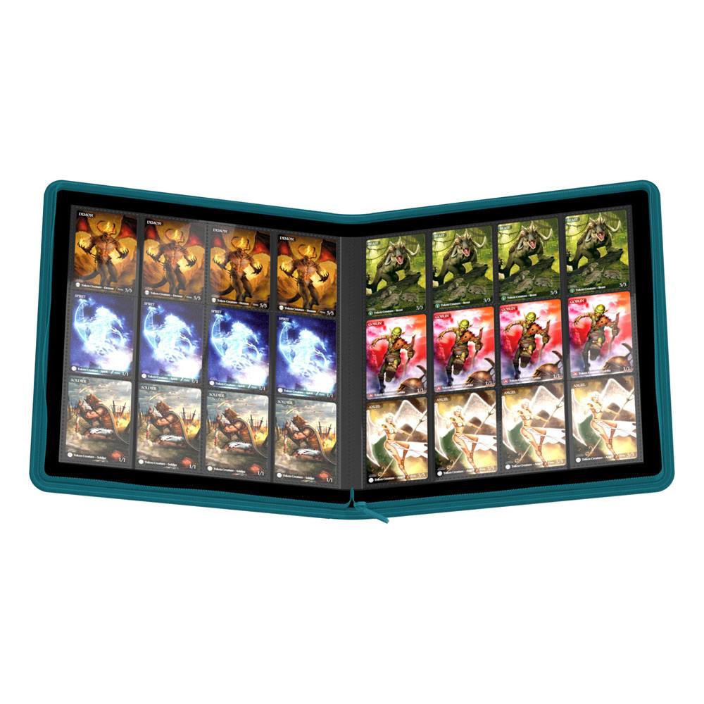 Ultimate Guard Zipfolio 480 - 24-Pocket XenoSkin (Quadrow) - Petrolblau - Versand: 5-7 Tage nach Bestellung
