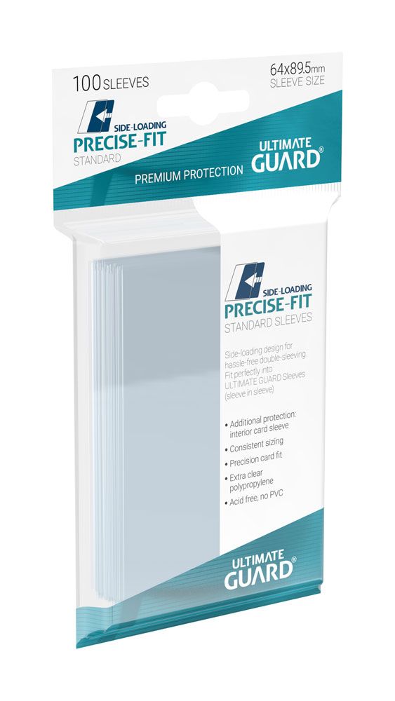 Ultimate Guard Precise-Fit Sleeves Side-Loading Standardgröße Transparent (100) - Versand: 5-7 Tage nach Bestellung