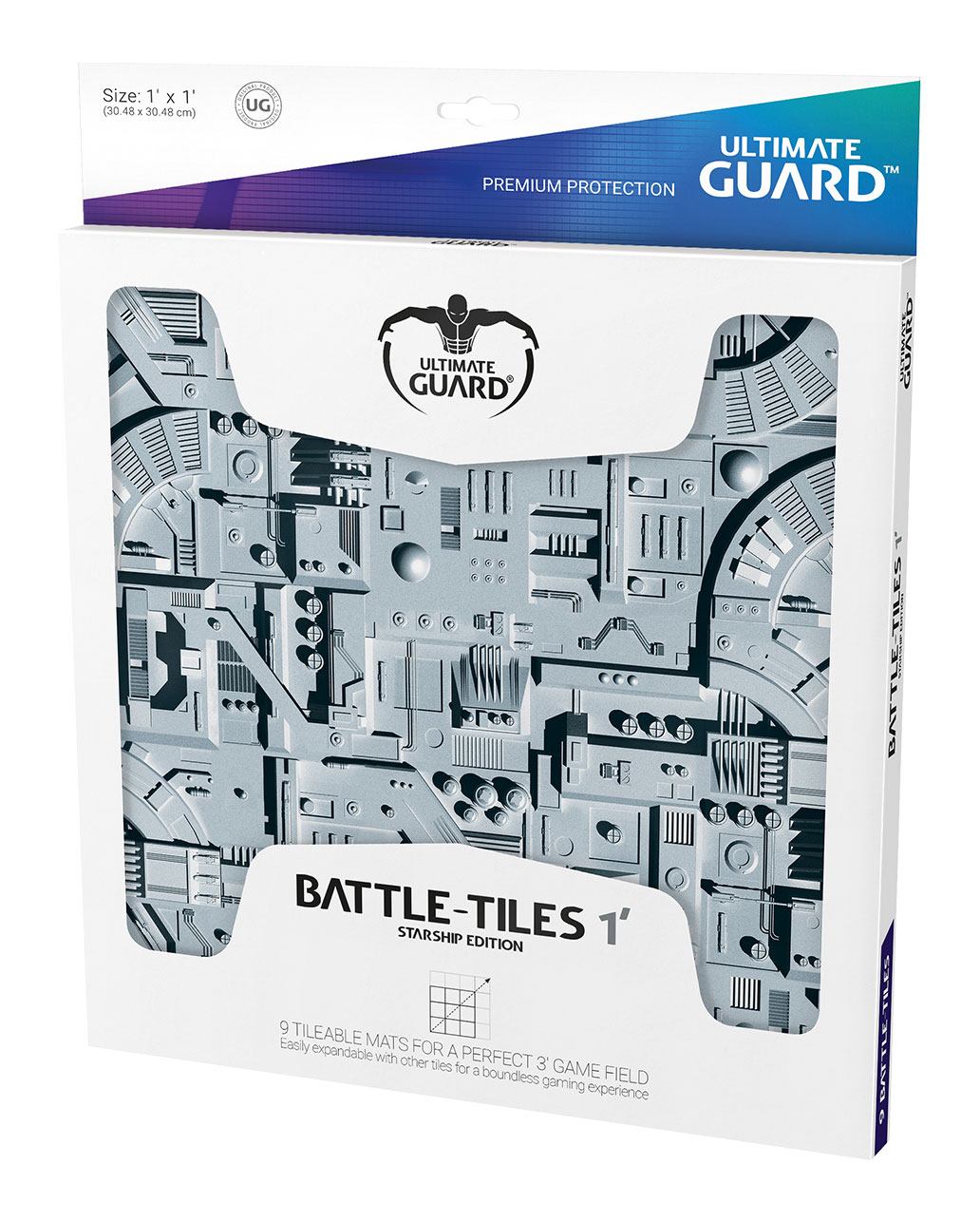 Ultimate Guard Battle-Tiles 1' Starship 30 x 30 cm (9) - Versand: 5-7 Tage nach Bestellung