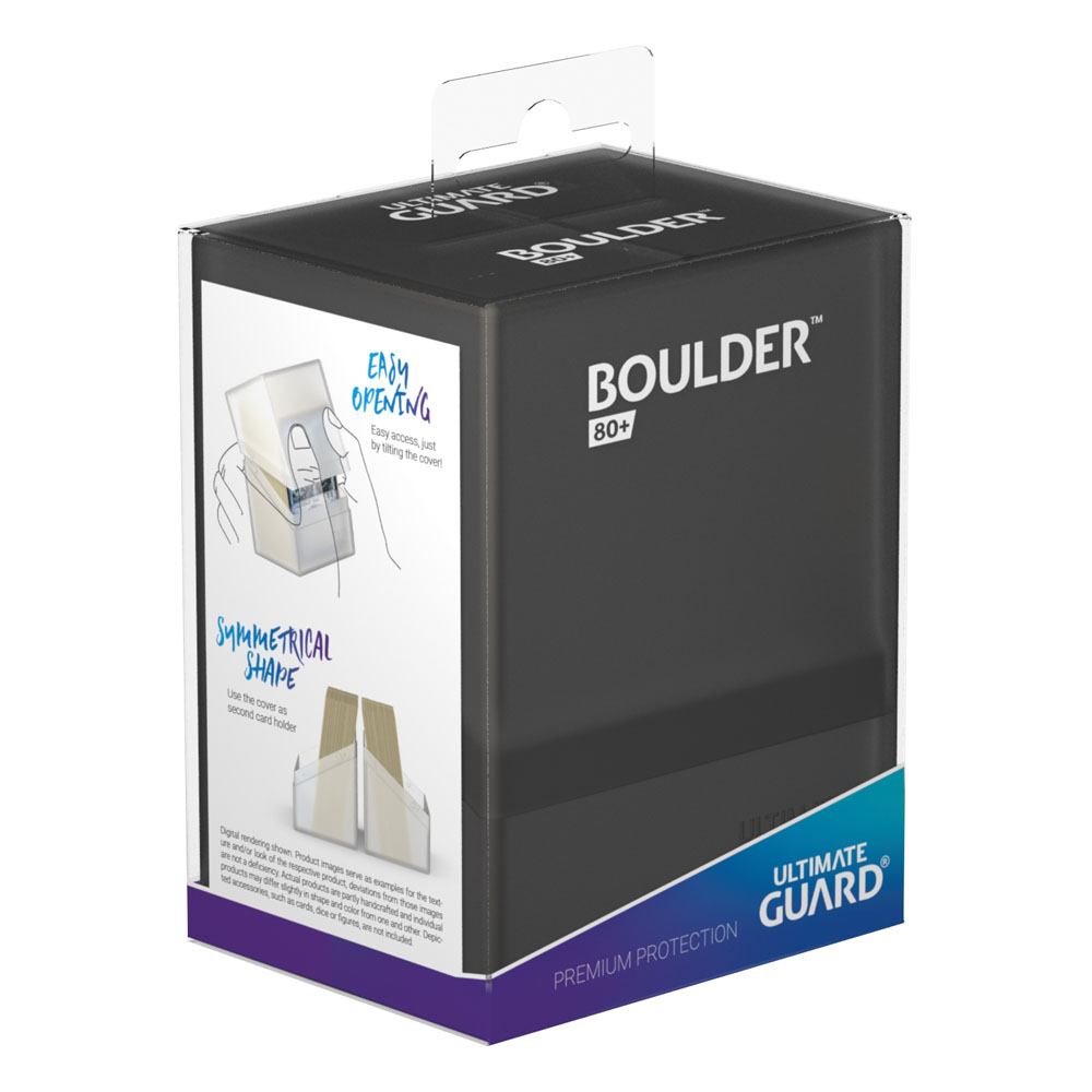 Ultimate Guard Boulder Deck Case 80+ Standardgröße Onyx - Versand: 5-7 Tage nach Bestellung
