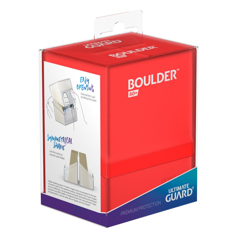 Ultimate Guard Boulder Deck Case 80+ Standardgröße Ruby - Versand: 5-7 Tage nach Bestellung