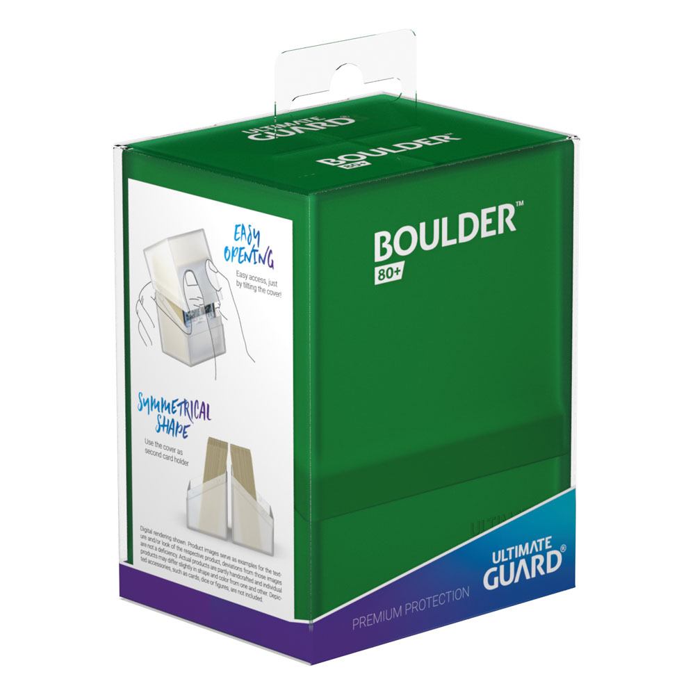 Ultimate Guard Boulder Deck Case 80+ Standardgröße Emerald - Versand: 5-7 Tage nach Bestellung