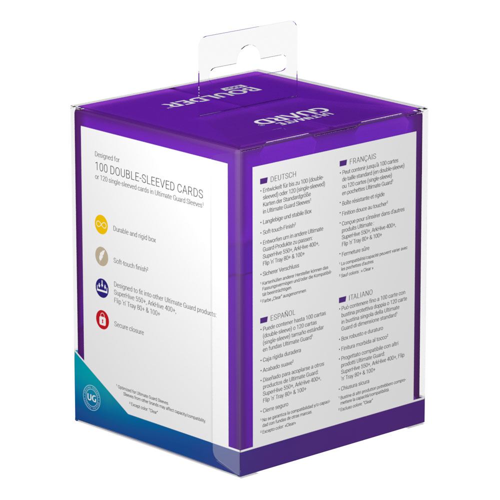 Ultimate Guard Boulder Deck Case 100+ Standardgröße Amethyst - Versand: 5-7 Tage nach Bestellung