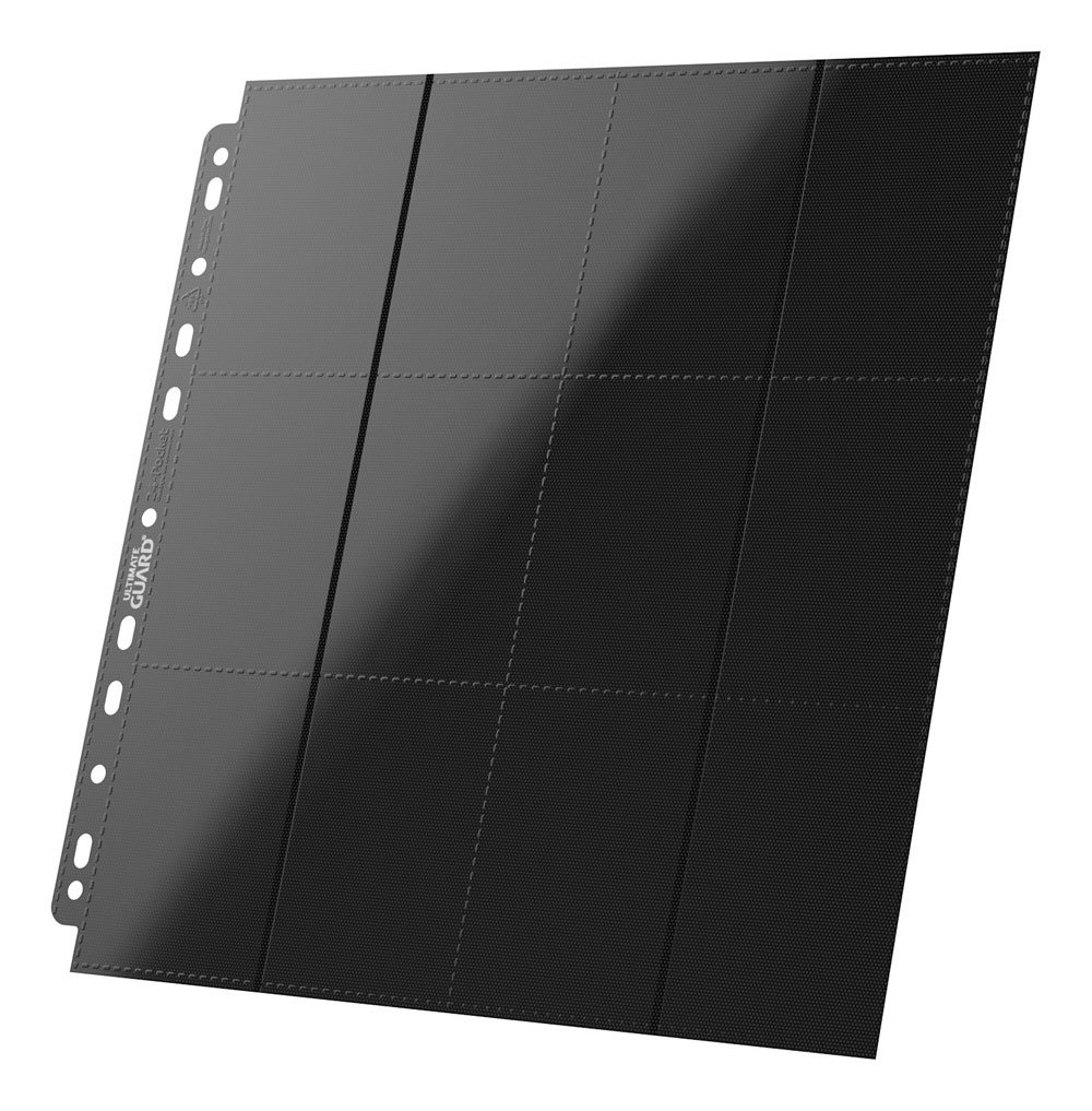 Ultimate Guard 24-Pocket QuadRow Pages Side-Loading Schwarz (10) - Versand: 5-7 Tage nach Bestellung