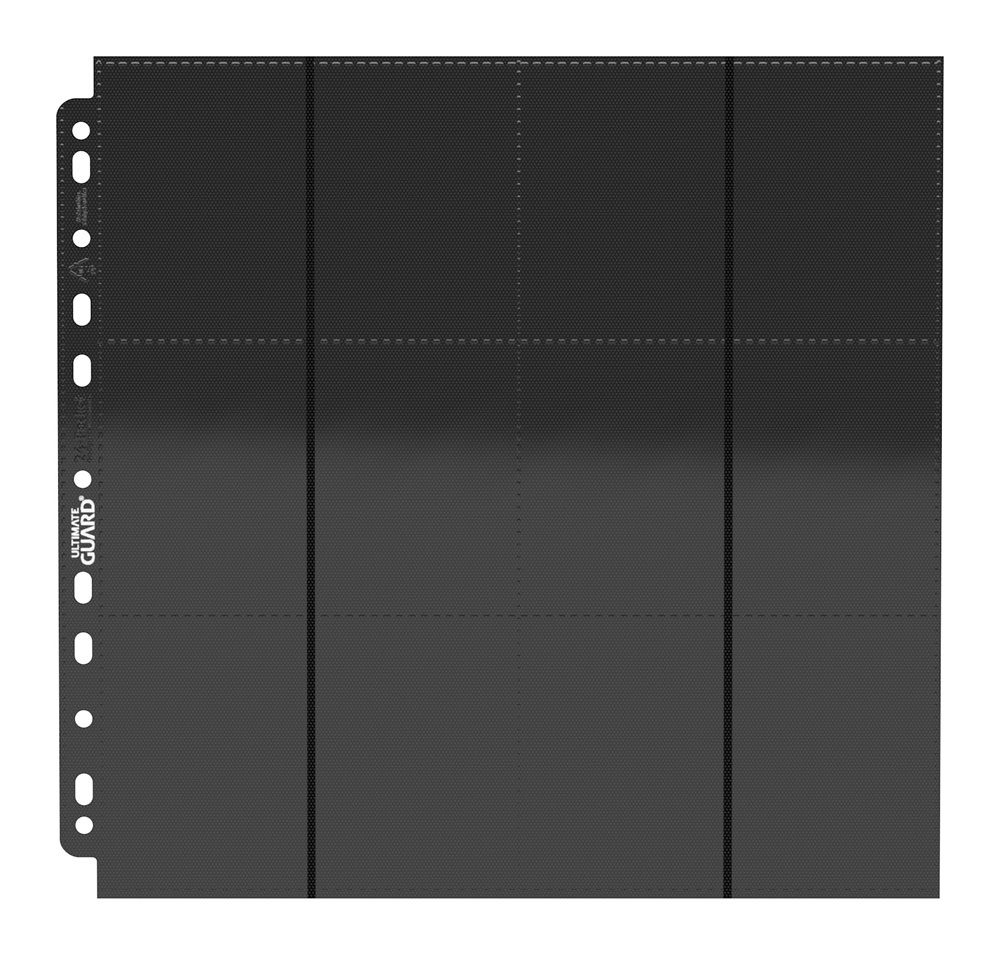 Ultimate Guard 24-Pocket QuadRow Pages Side-Loading Schwarz (10) - Versand: 5-7 Tage nach Bestellung