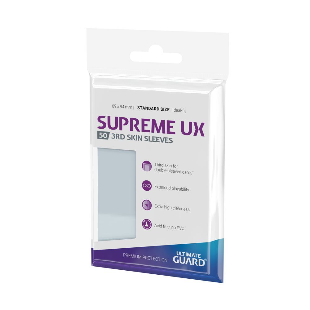 Ultimate Guard Supreme UX 3rd Skin Sleeves Standardgröße Transparent (50) - Preorder - ETA: 22.09.2025