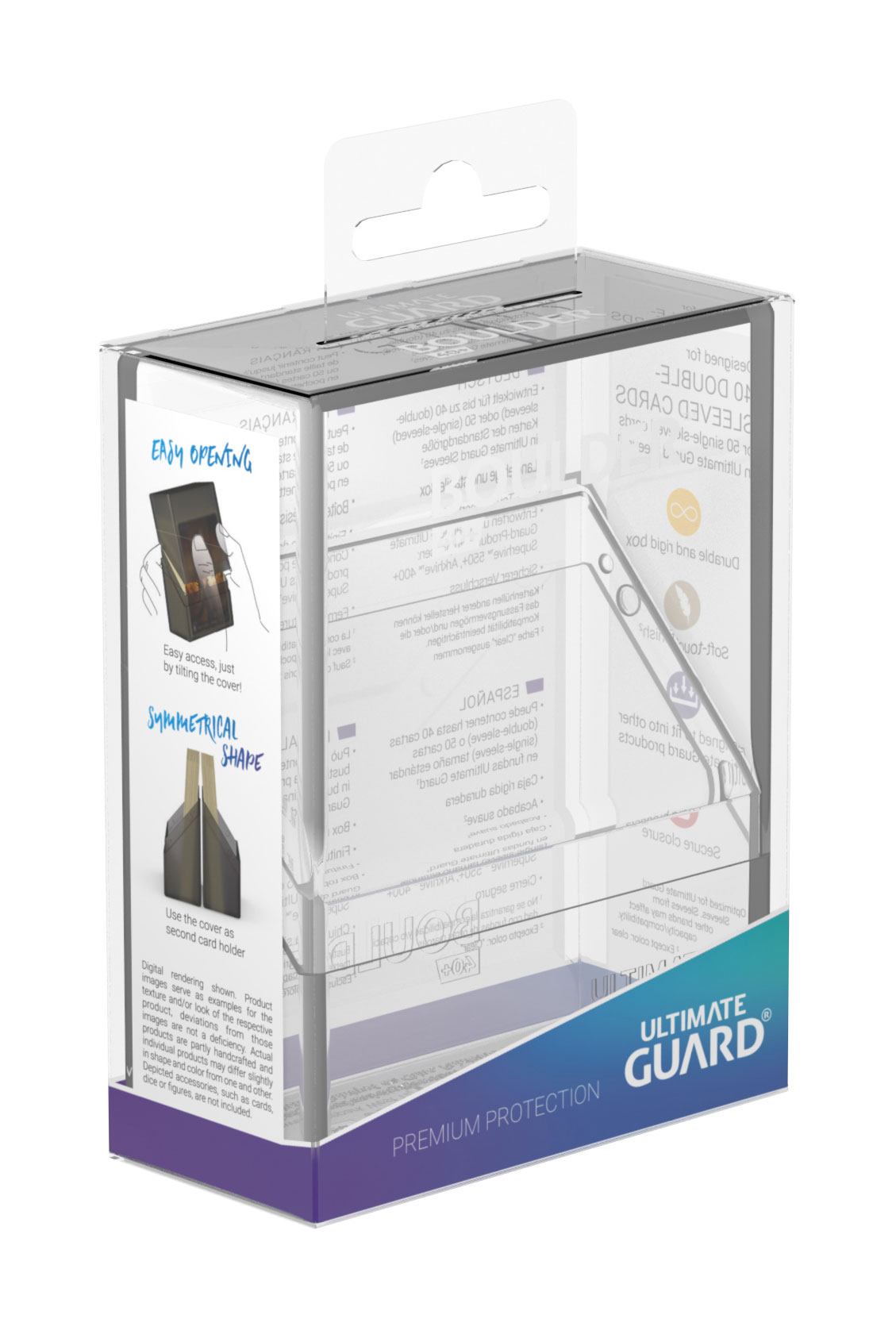 Ultimate Guard Boulder Deck Case 40+ Standardgröße Transparent - Versand: 5-7 Tage nach Bestellung