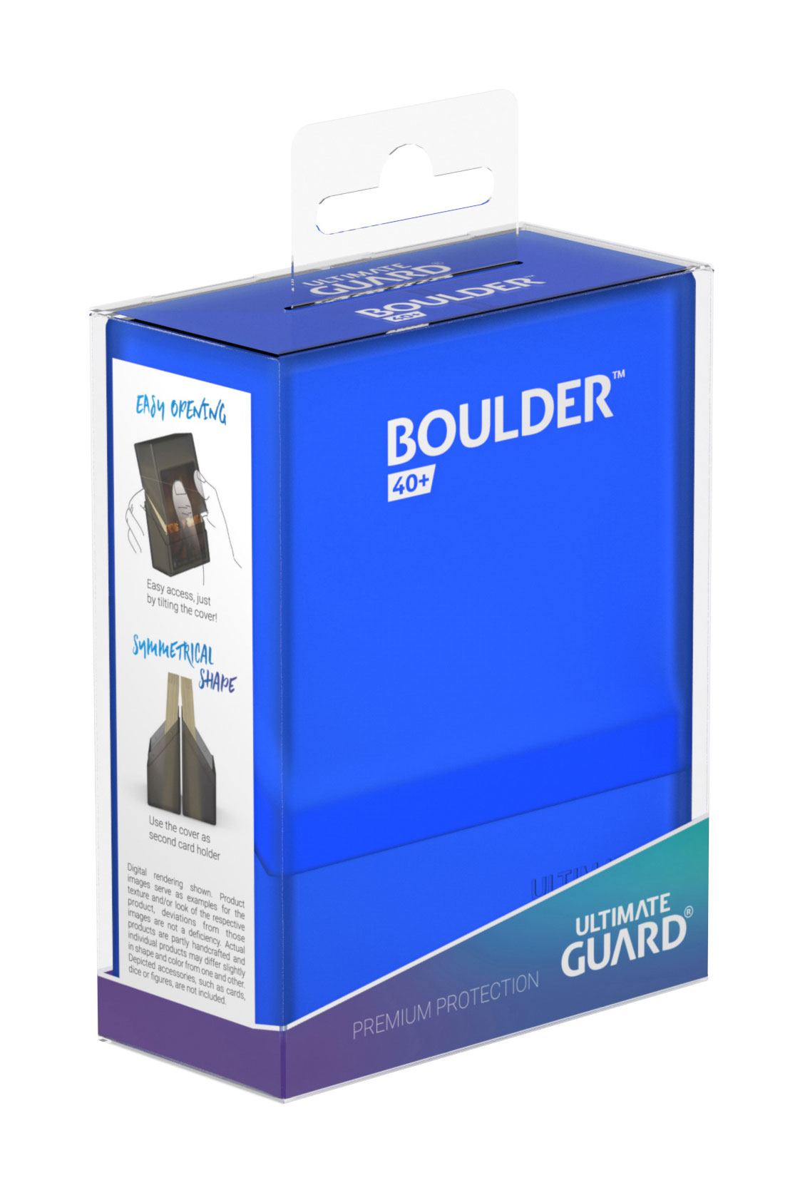 Ultimate Guard Boulder Deck Case 40+ Standardgröße Sapphire - Versand: 5-7 Tage nach Bestellung