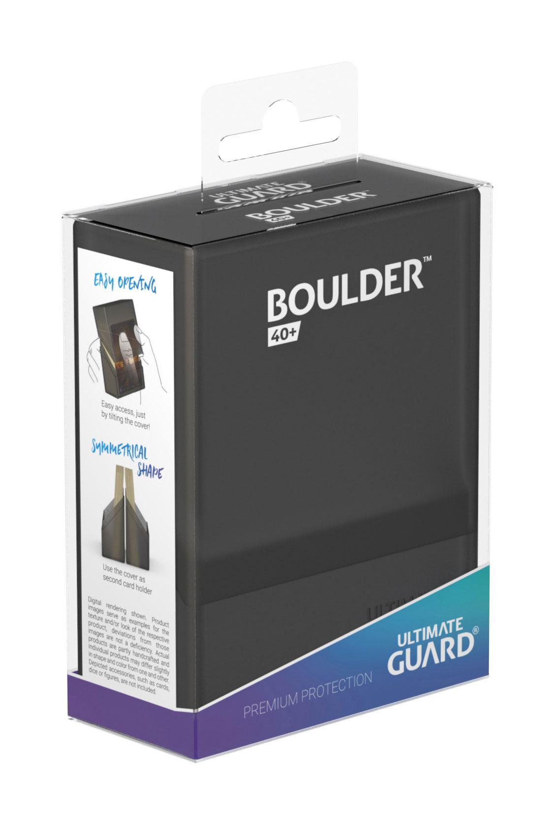 Ultimate Guard Boulder Deck Case 40+ Standardgröße Onyx - Versand: 5-7 Tage nach Bestellung