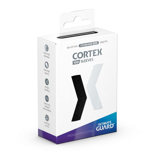 Ultimate Guard Cortex Sleeves Standardgröße Schwarz (100) - Versand: 5-7 Tage nach Bestellung