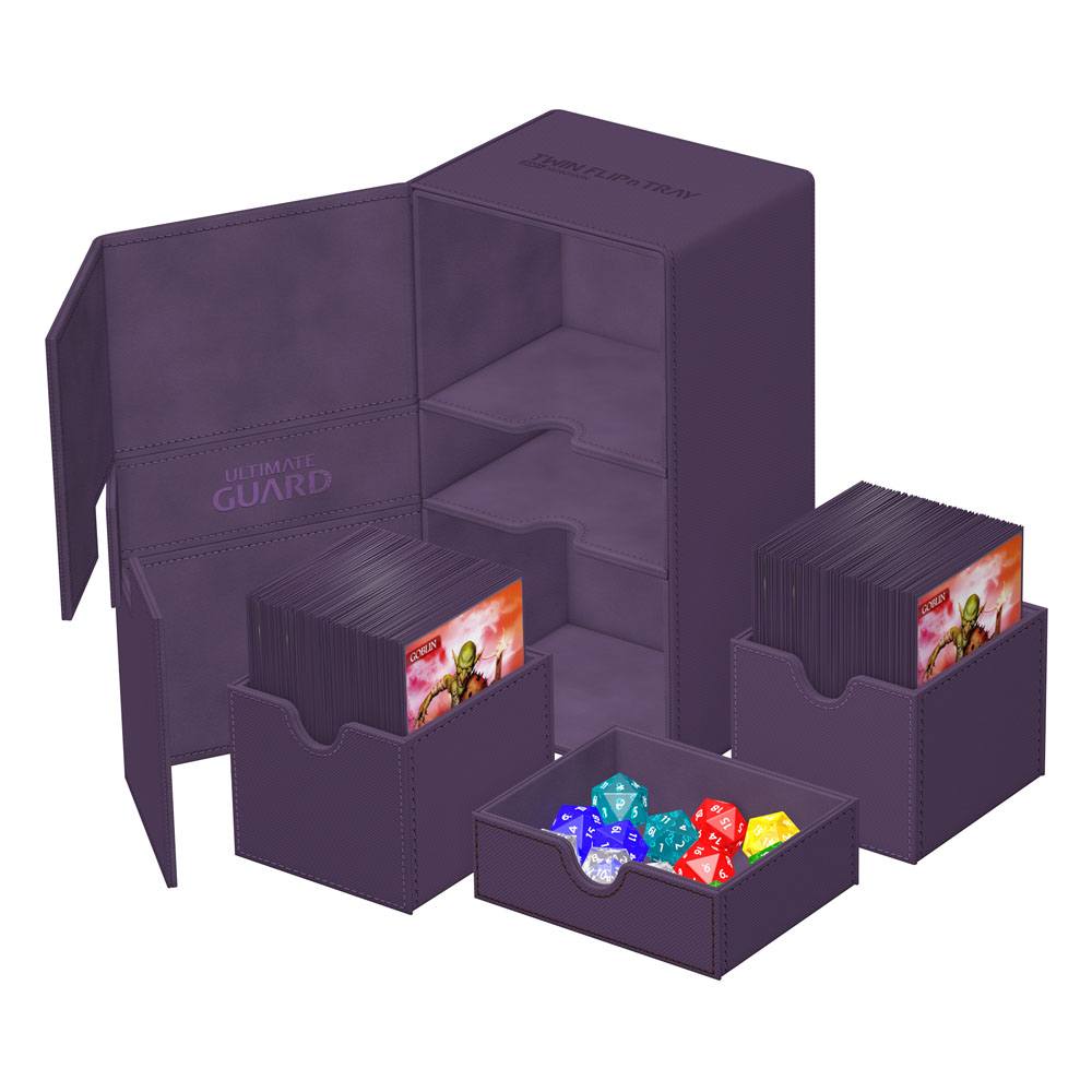 Ultimate Guard Twin Flip`n`Tray 200+ XenoSkin Monocolor Violett - Versand: 5-7 Tage nach Bestellung