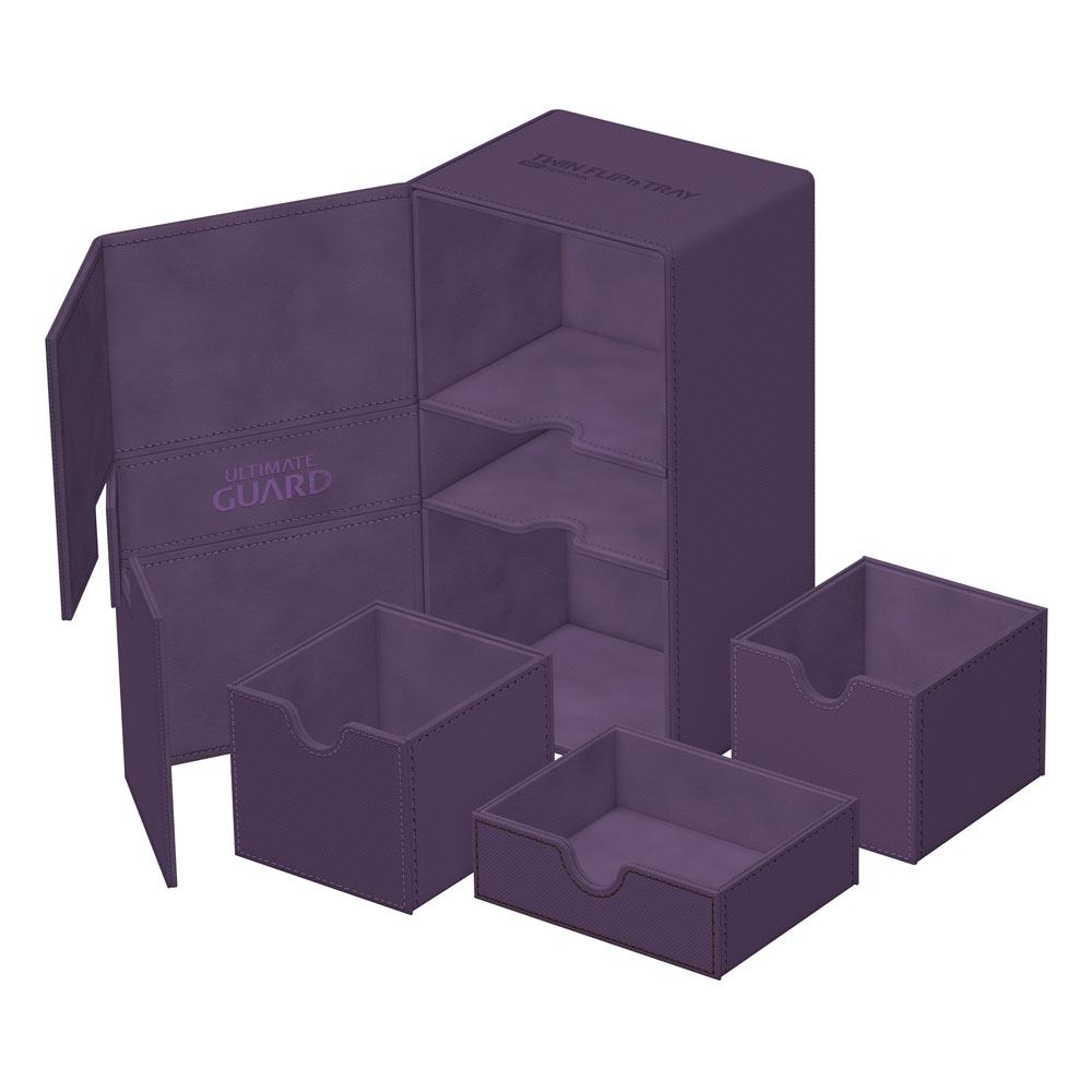 Ultimate Guard Twin Flip`n`Tray 200+ XenoSkin Monocolor Violett - Versand: 5-7 Tage nach Bestellung