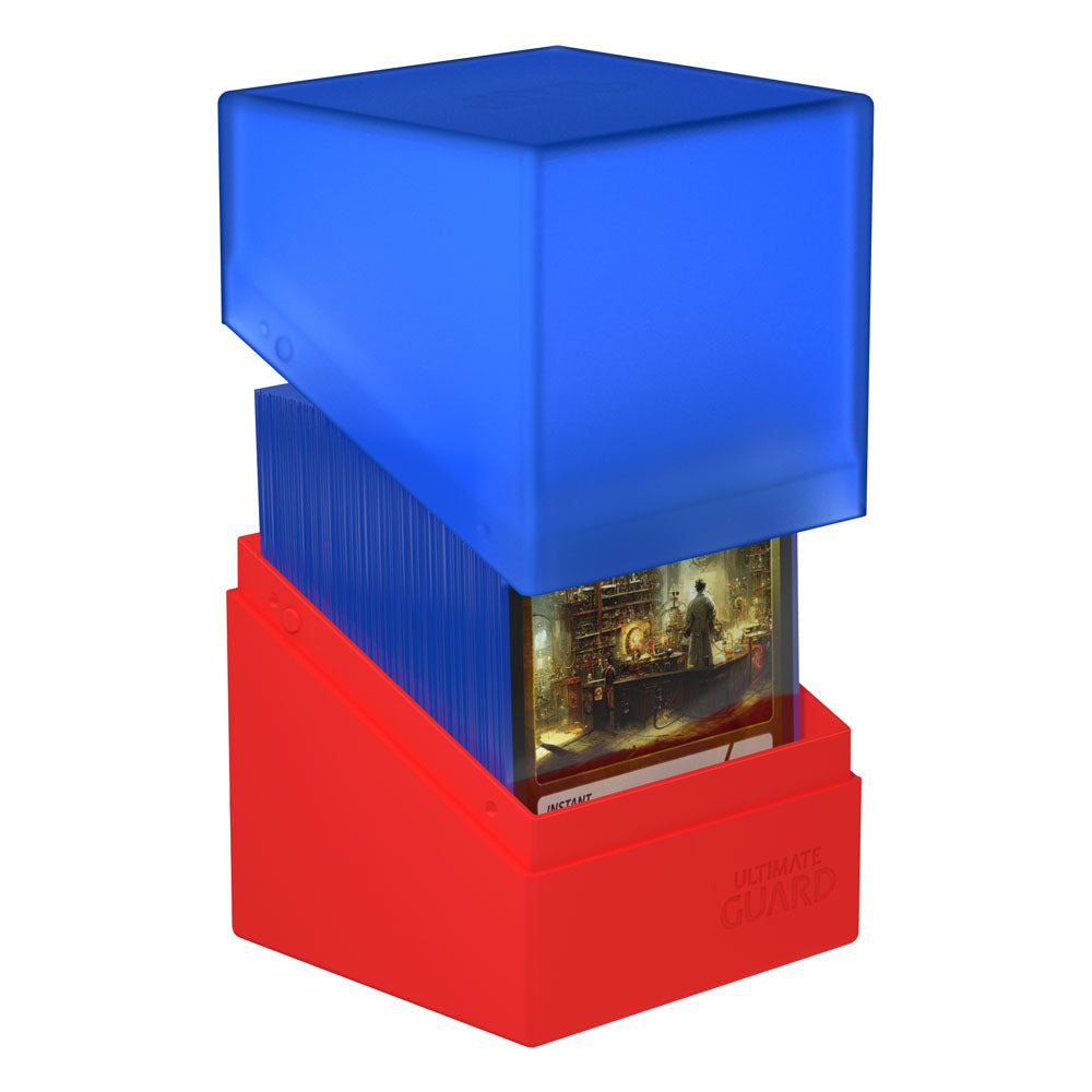 Ultimate Guard Boulder Deck Case 100+ SYNERGY Blau/Rot - Versand: 5-7 Tage nach Bestellung