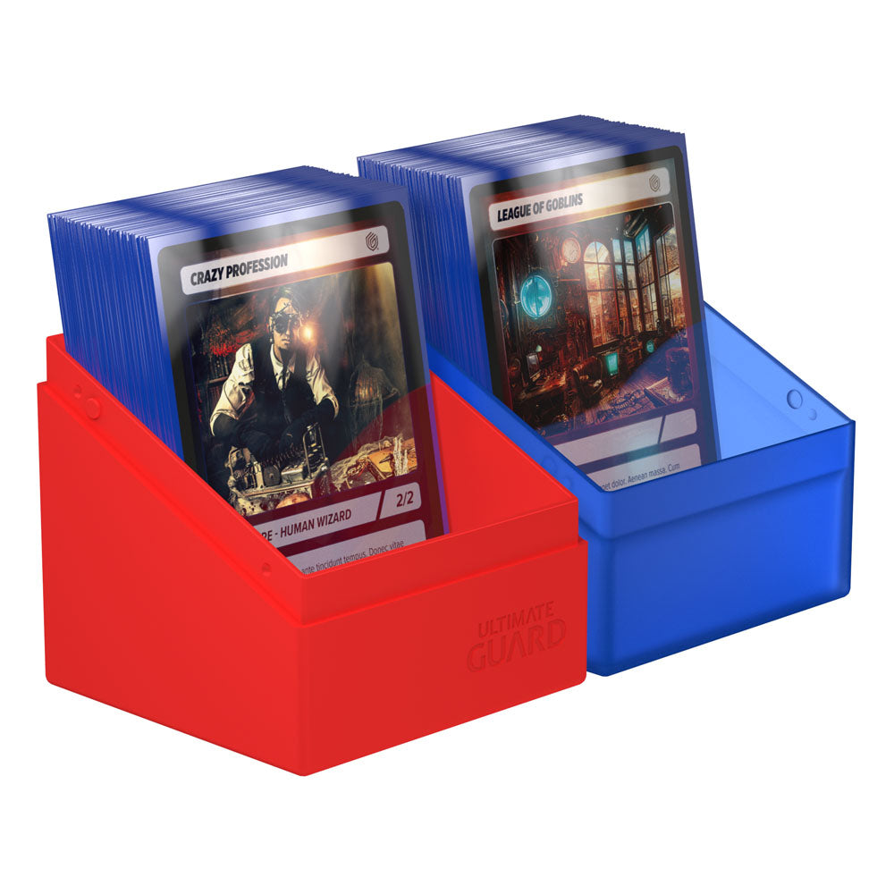Ultimate Guard Boulder Deck Case 100+ SYNERGY Blau/Rot - Versand: 5-7 Tage nach Bestellung