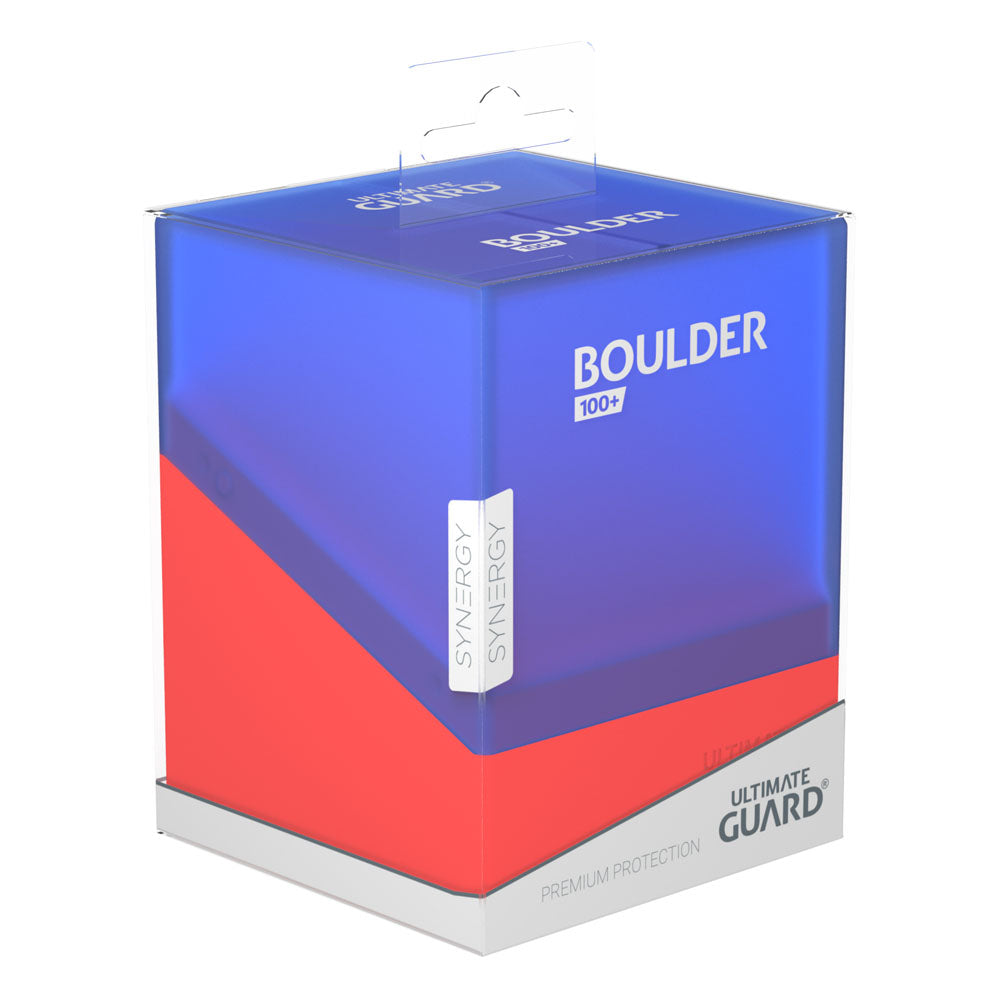 Ultimate Guard Boulder Deck Case 100+ SYNERGY Blau/Rot - Versand: 5-7 Tage nach Bestellung
