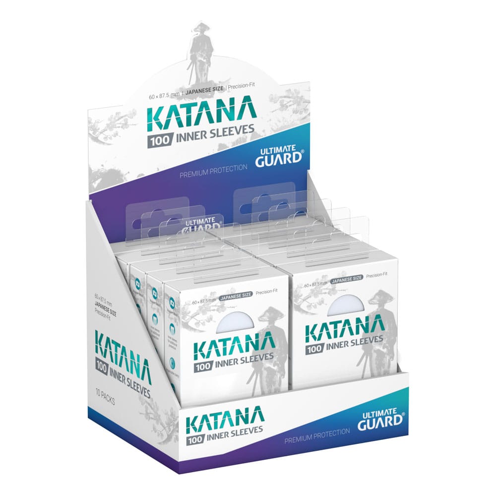 Ultimate Guard Katana Inner Sleeves Japanese Size Transparent (100) - Versand: 5-7 Tage nach Bestellung