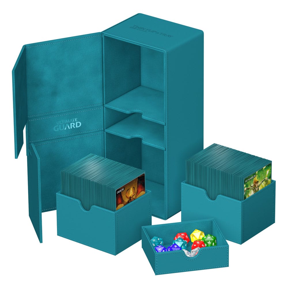 Ultimate Guard Twin Flip`n`Tray 266+ Xenoskin Petrolblau - Versand: 5-7 Tage nach Bestellung