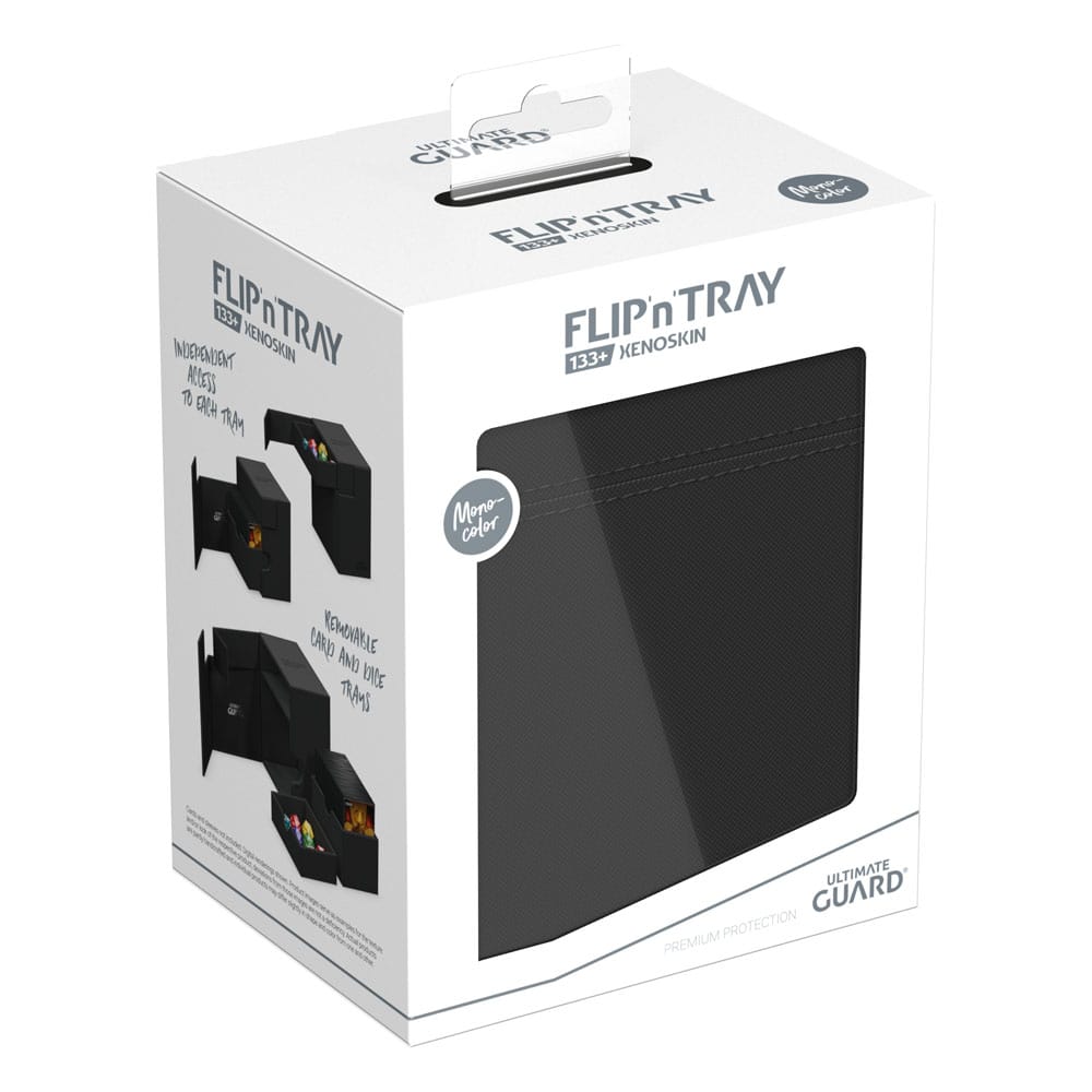 Ultimate Guard Flip`n`Tray 133+ XenoSkin Schwarz - Versand: 5-7 Tage nach Bestellung