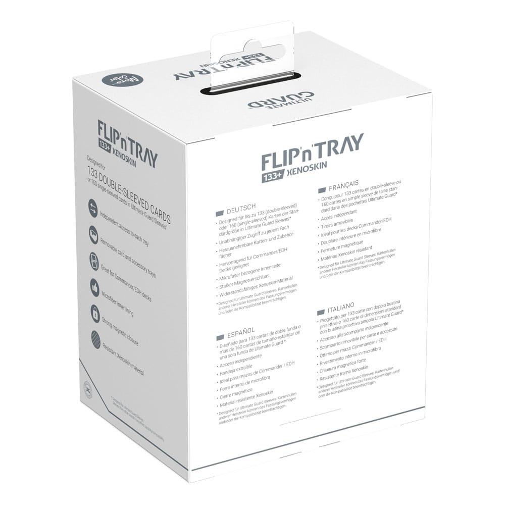 Ultimate Guard Flip`n`Tray 133+ XenoSkin Schwarz - Versand: 5-7 Tage nach Bestellung