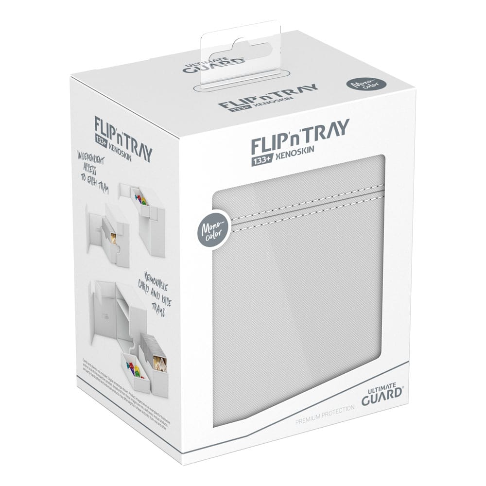 Ultimate Guard Flip`n`Tray 133+ XenoSkin Weiß - Versand: 5-7 Tage nach Bestellung