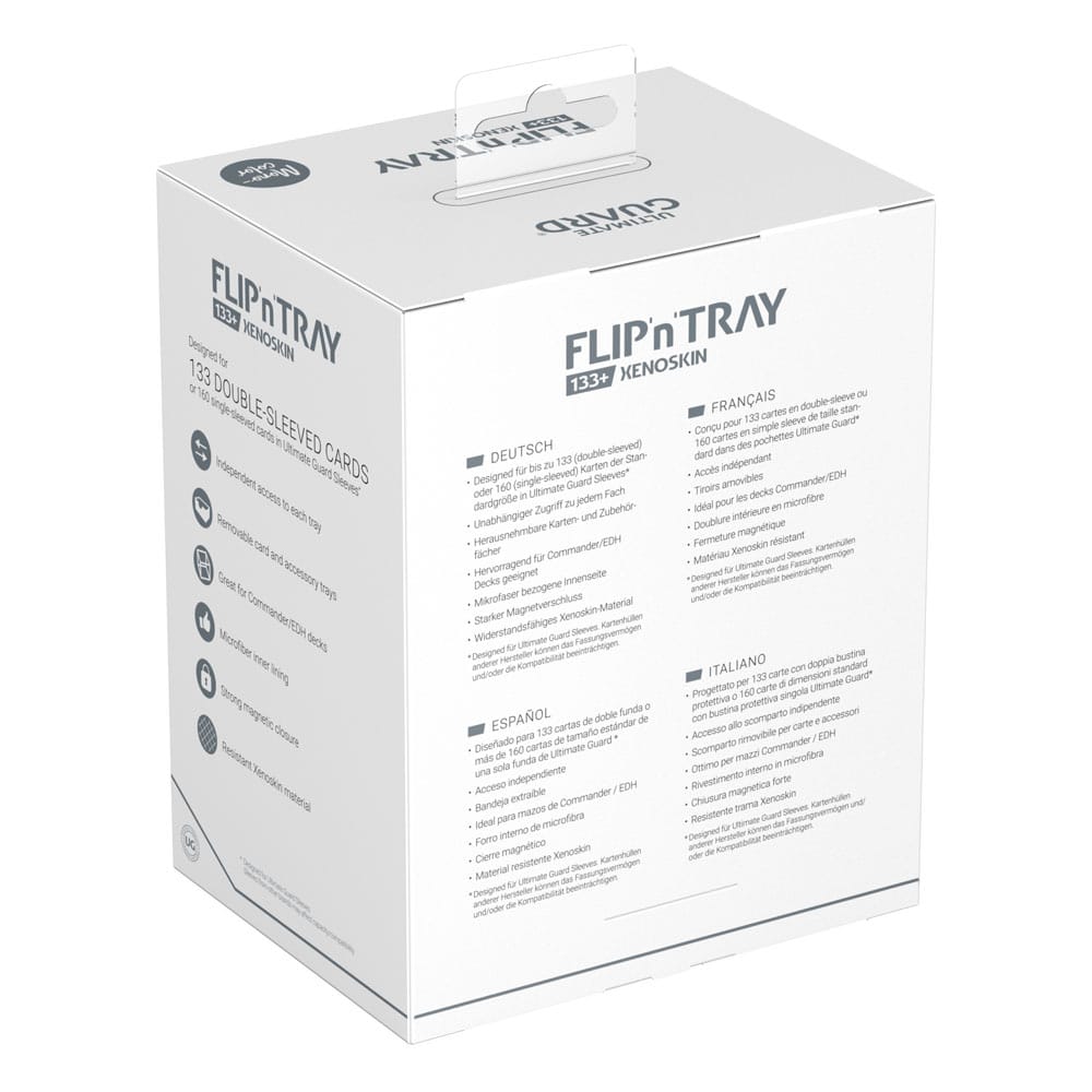 Ultimate Guard Flip`n`Tray 133+ XenoSkin Weiß - Versand: 5-7 Tage nach Bestellung