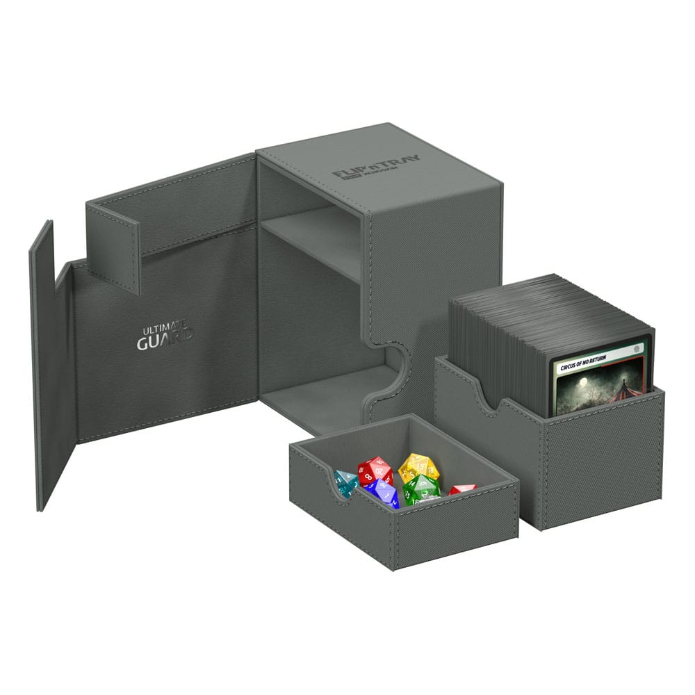 Ultimate Guard Flip`n`Tray 133+ XenoSkin Grau - Versand: 5-7 Tage nach Bestellung