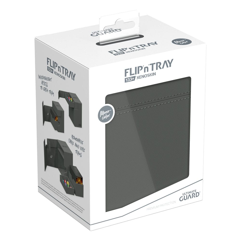 Ultimate Guard Flip`n`Tray 133+ XenoSkin Grau - Versand: 5-7 Tage nach Bestellung