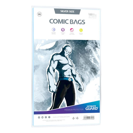 Ultimate Guard Comic Bags Silver Size (100) - Versand: 5-7 Tage nach Bestellung