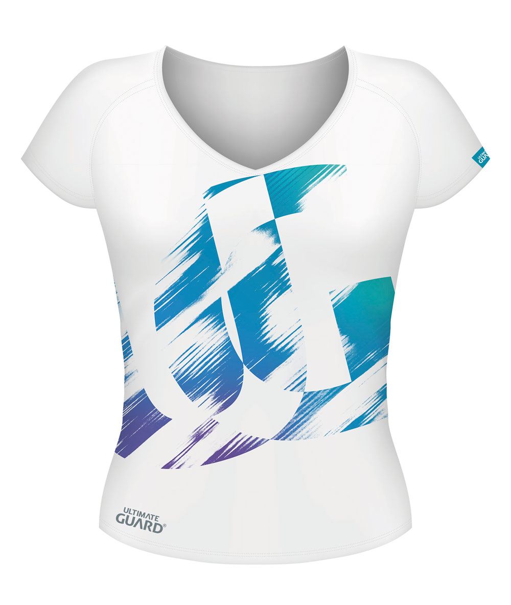 Ultimate Guard Girlie T-Shirt UG Distressed Weiß Größe L - Versand: 7 Tage nach Bestellung