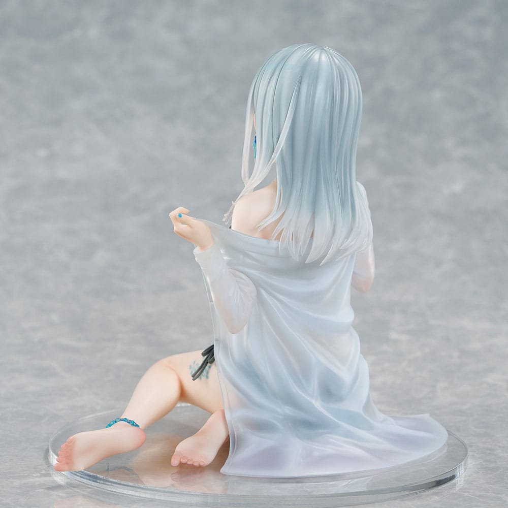 Original Character PVC Statue 1/7 Silver-Haired Girl Sky Blue Morning Special Outfit Ver. by Fuumi Illustration 16 cm - Preorder - ETA: 14.12.2025