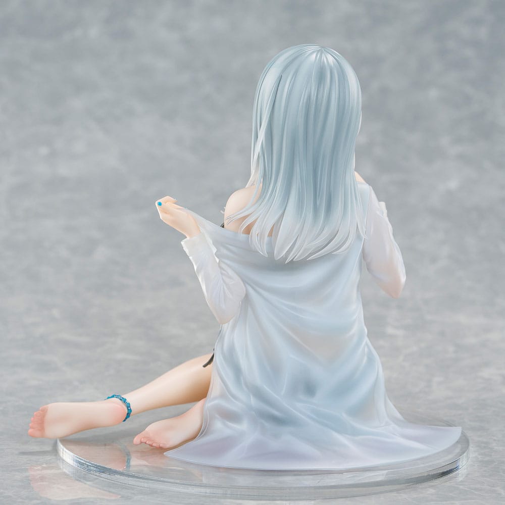 Original Character PVC Statue 1/7 Silver-Haired Girl Sky Blue Morning Special Outfit Ver. by Fuumi Illustration 16 cm - Preorder - ETA: 14.12.2025