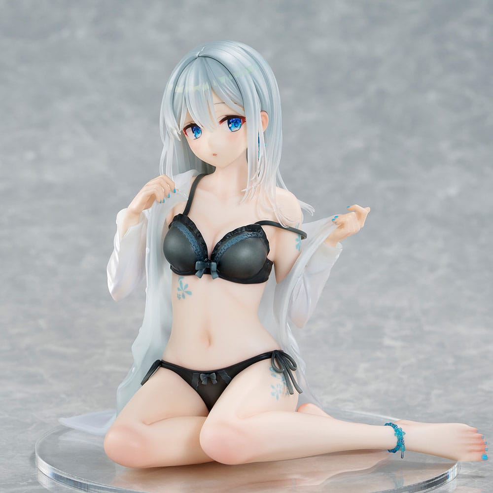Original Character PVC Statue 1/7 Silver-Haired Girl Sky Blue Morning Special Outfit Ver. by Fuumi Illustration 16 cm - Preorder - ETA: 14.12.2025