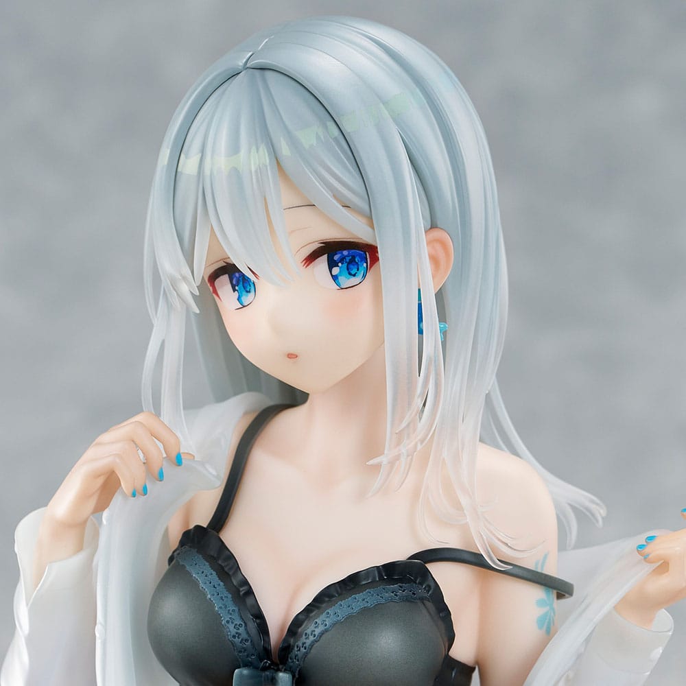Original Character PVC Statue 1/7 Silver-Haired Girl Sky Blue Morning Special Outfit Ver. by Fuumi Illustration 16 cm - Preorder - ETA: 14.12.2025
