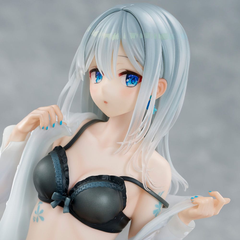 Original Character PVC Statue 1/7 Silver-Haired Girl Sky Blue Morning Special Outfit Ver. by Fuumi Illustration 16 cm - Preorder - ETA: 14.12.2025