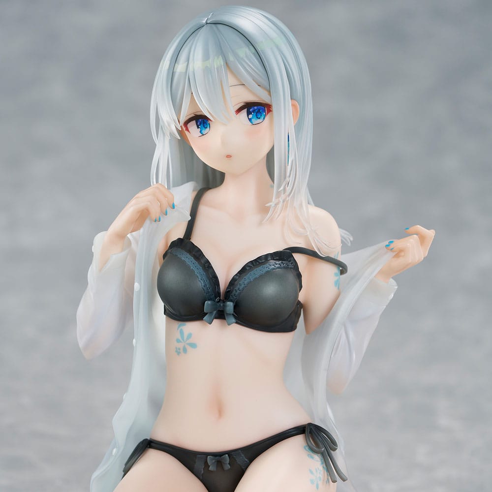 Original Character PVC Statue 1/7 Silver-Haired Girl Sky Blue Morning Special Outfit Ver. by Fuumi Illustration 16 cm - Preorder - ETA: 14.12.2025