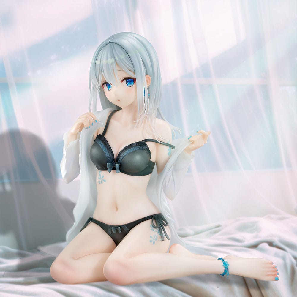 Original Character PVC Statue 1/7 Silver-Haired Girl Sky Blue Morning Special Outfit Ver. by Fuumi Illustration 16 cm - Preorder - ETA: 14.12.2025