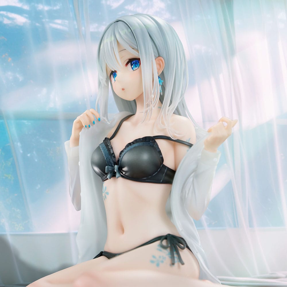 Original Character PVC Statue 1/7 Silver-Haired Girl Sky Blue Morning Special Outfit Ver. by Fuumi Illustration 16 cm - Preorder - ETA: 14.12.2025