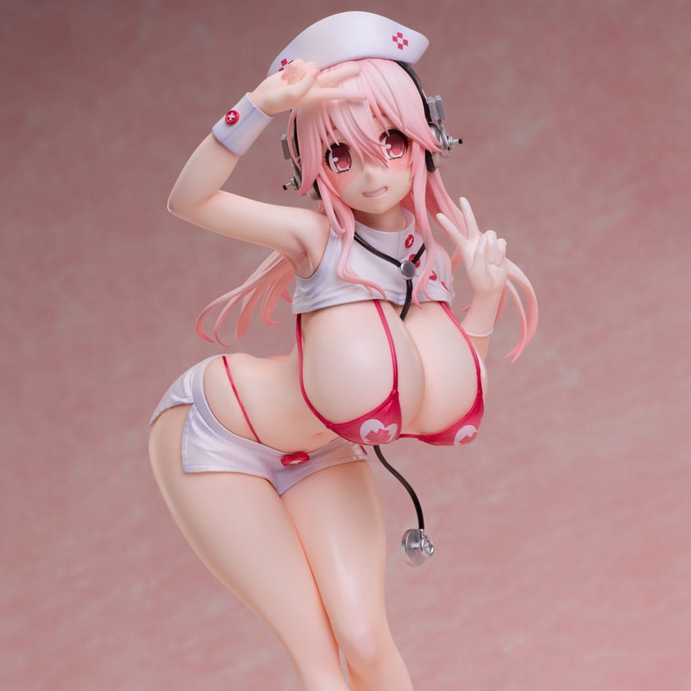 Super Sonico PVC Statue 1/6 Super Sonico Nurse Bikini Ver. 22 cm - Preorder - ETA: 25.06.2026