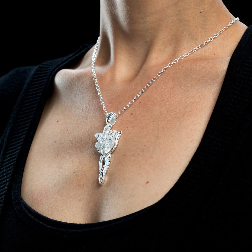 Herr der Ringe Replik 1/1 Anhänger & Kette Arwens Abendstern (Sterling Silber) - Versand: 5-7 Tage nach Bestellung