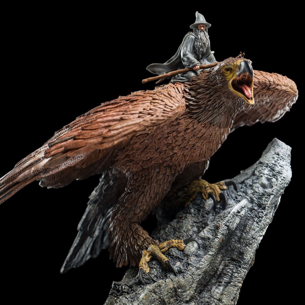 Herr der Ringe Statue Gandalf on Gwaihir 15 cm - Preorder - ETA: 06.09.2025