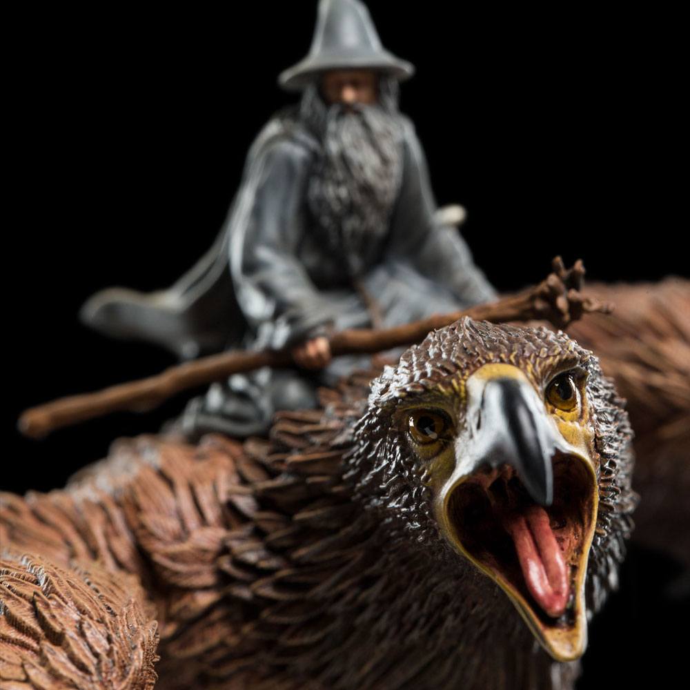Herr der Ringe Statue Gandalf on Gwaihir 15 cm - Preorder - ETA: 06.09.2025