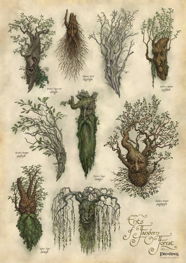 Herr der Ringe Kunstdruck Ent's of Fangorn Forest 59 x 30 cm - Preorder - ETA: 02.11.2026
