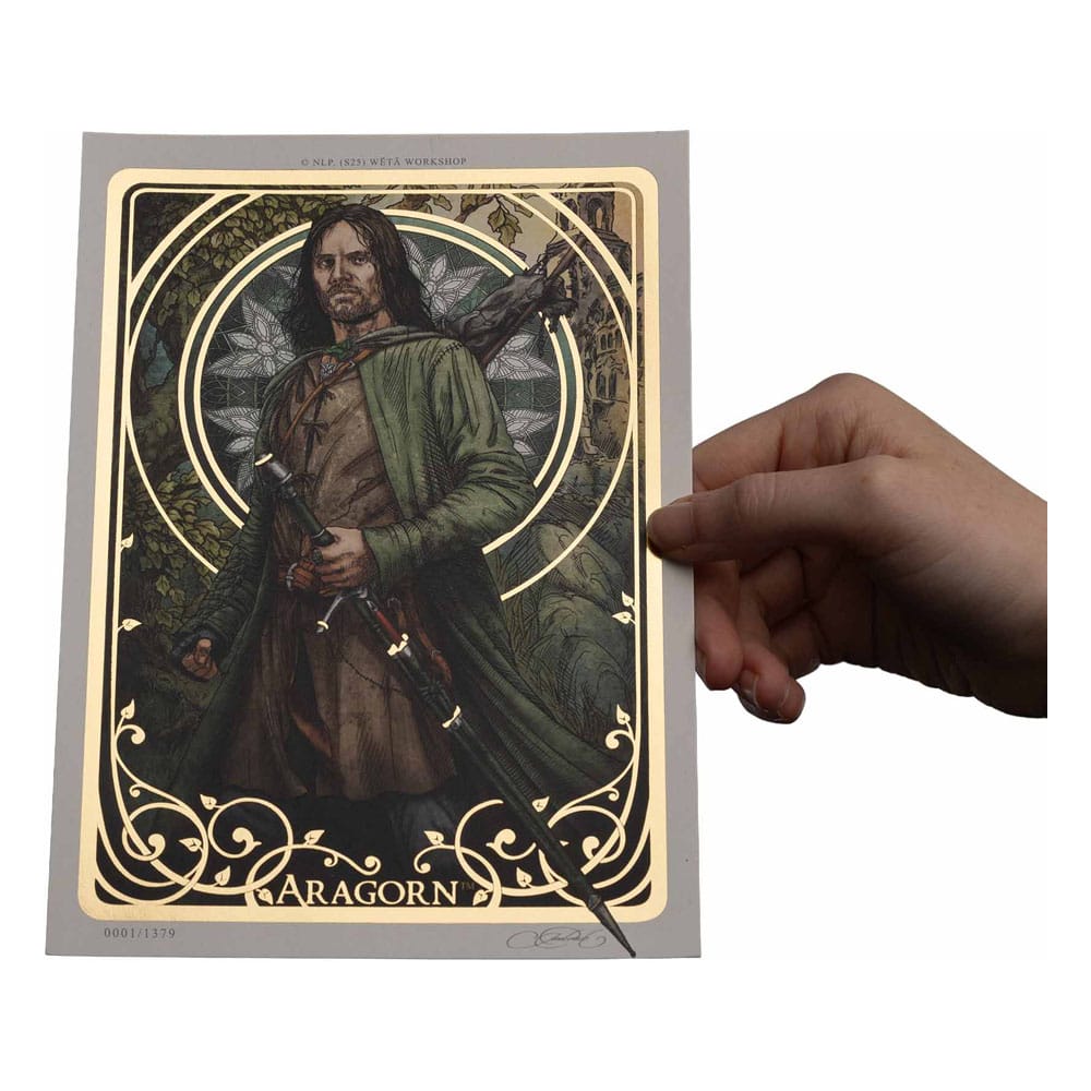 Herr der Ringe Kunstdruck Aragorn Art Card 14 x 21 cm Limited Edition - Preorder - ETA: 25.10.2025