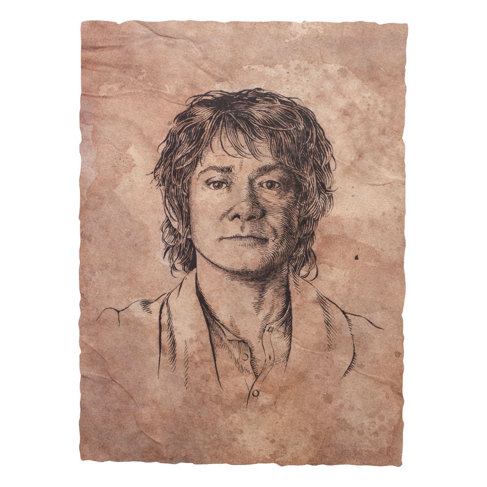 Der Hobbit Kunstdruck Portrait of Bilbo Baggins 21 x 28 cm - Preorder - ETA: 30.09.2025