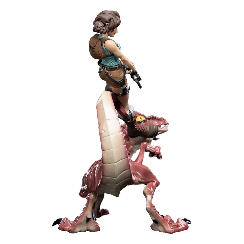 Tomb Raider Mini Epics Vinyl Figur Lara Croft & Raptor 24 cm - Versand: 5-7 Tage nach Bestellung