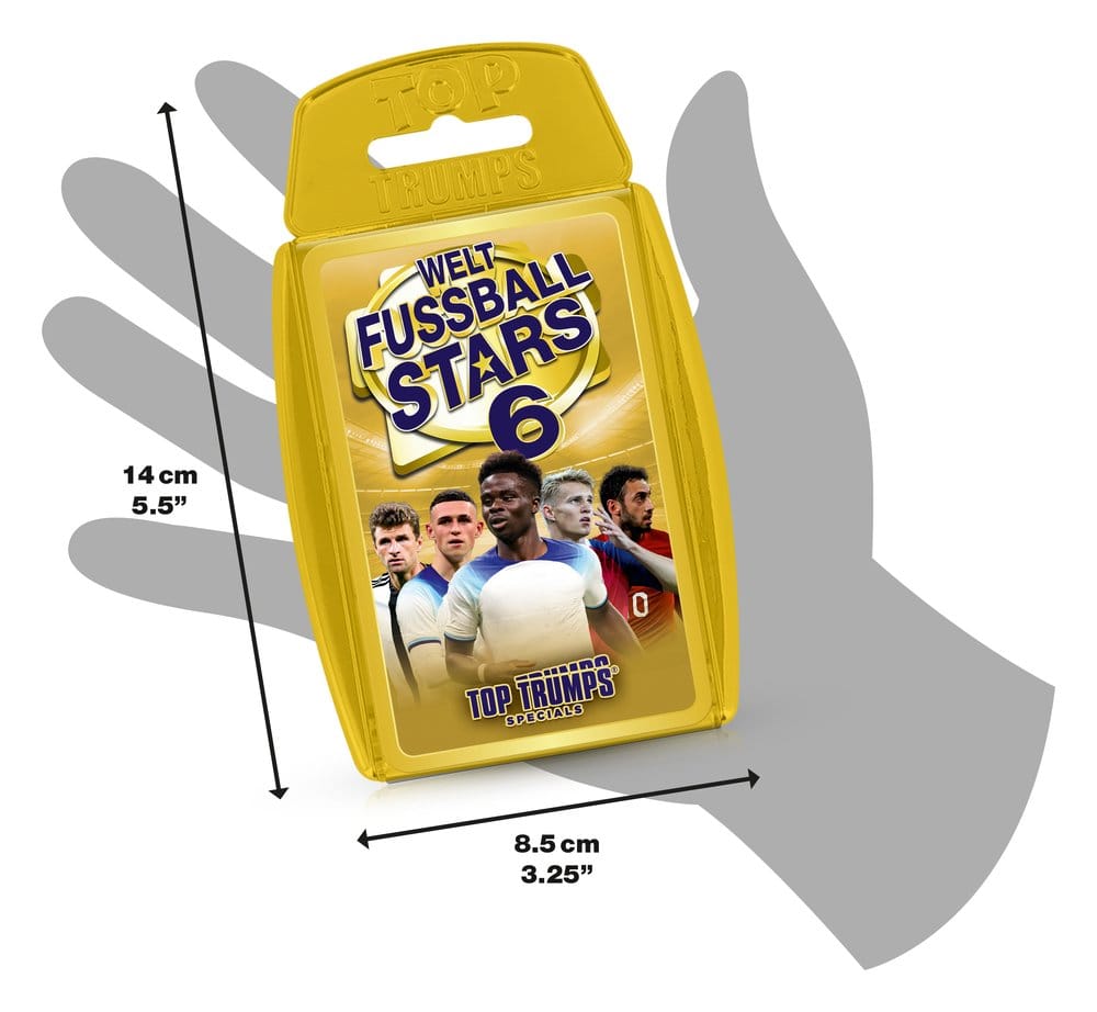 Weltfussballstars 6 Kartenspiel Top Trumps *Deutsche Version* - Preorder - ETA: 25.09.2026