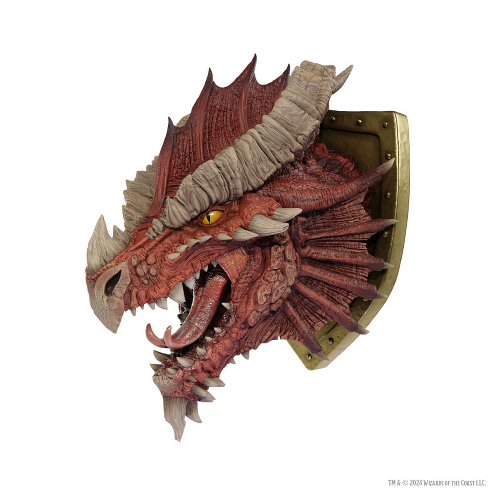 D&D Replicas of the Realms Life-Size Schaumgummi-Figur Ancient Red Dragon Trophy Plaque - Limited Edition 50th Anniversary 56 cm - Versand: 5-7 Tage nach Bestellung