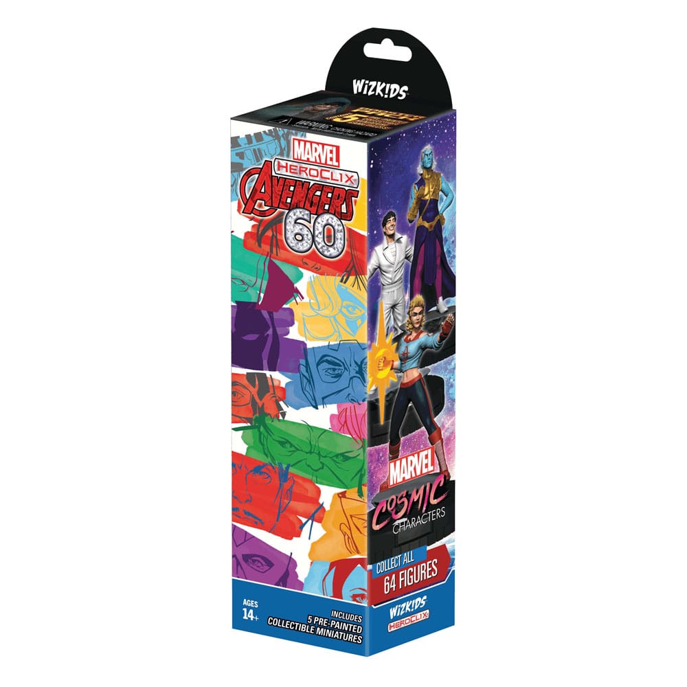 Marvel HeroClix: Avengers 60th Anniversary Booster Brick (10) - Versand: 7 Tage nach Bestellung