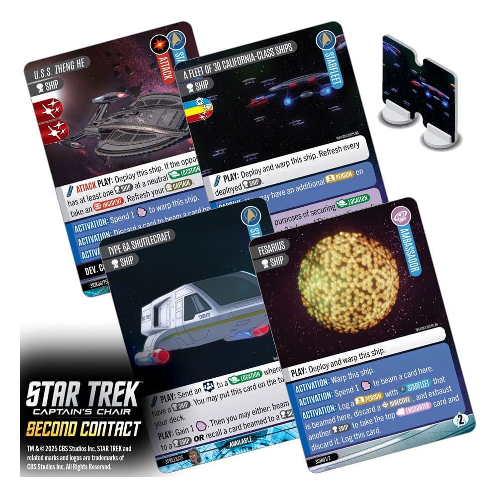 Star Trek: Captain's Chair Kartenspiel Second Contact *Englische Version* - Preorder - ETA: 25.02.2026